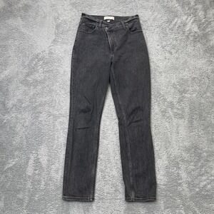 Abercrombie Fitch Jeans Womens 28 Black 90s Slim Straight Ultra High Rise Curve